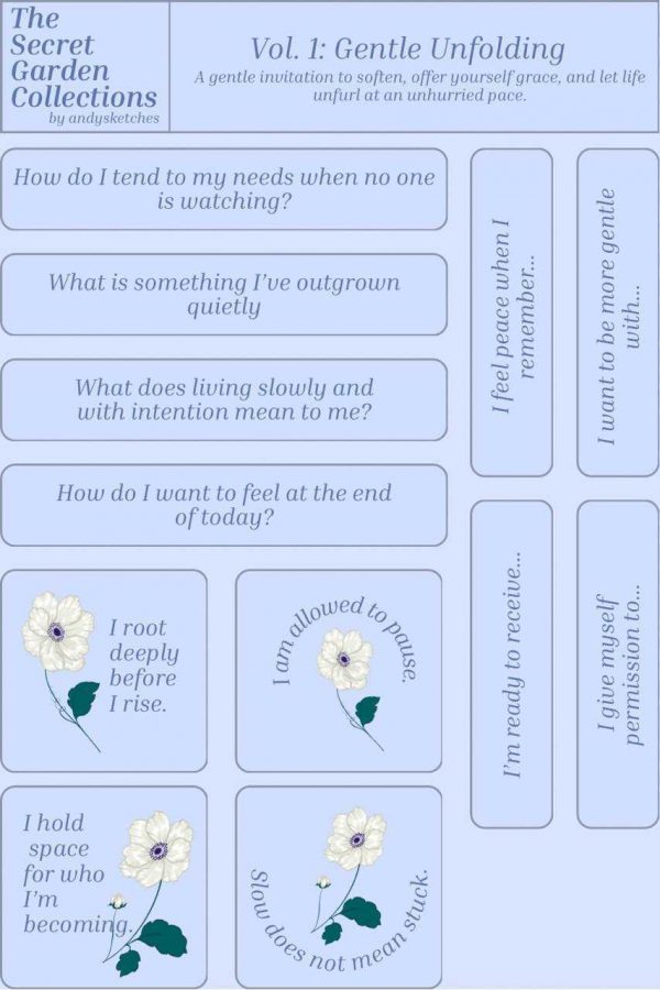 Gentle Unfolding: Journal Prompt Stickers by Andysketches - Image 2