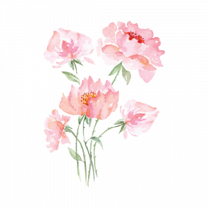 12 Gentle Unfolding: Flower Stickers - Pink by Andysketches